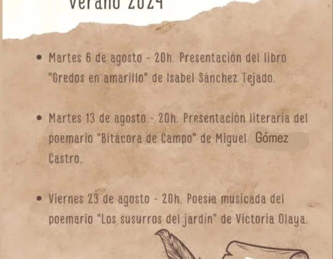 Actividades biblioteca Verano 2024