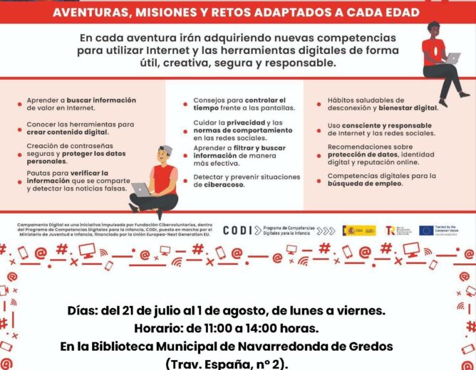 Campamento Digital del 21 de julio al 1 de agosto de 2025
