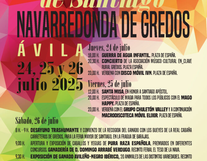Feria Mayor de Ganado de Santiago 24, 25 y 26 de julio de 2025